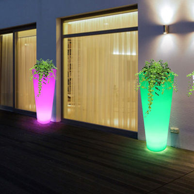 Triển lãm nồi hoa rực rỡ nồi cây vườn màu sắc rực rỡ nồi cây trồng nhựa đèn sàn cho bữa tiệc thuê