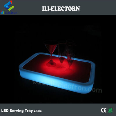 Câu lạc bộ tiệc sử dụng điều khiển không dây thay đổi màu sắc chiếu sáng điện phục vụ khay