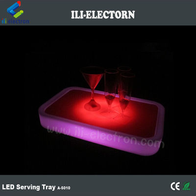 Câu lạc bộ tiệc sử dụng điều khiển không dây thay đổi màu sắc chiếu sáng điện phục vụ khay
