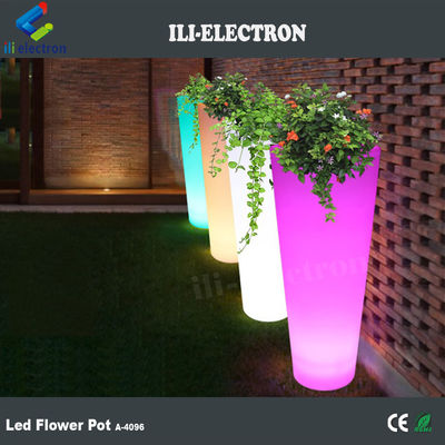 Điều khiển từ xa thay đổi màu sắc Led Flower Pot cho cửa hàng đồ uống