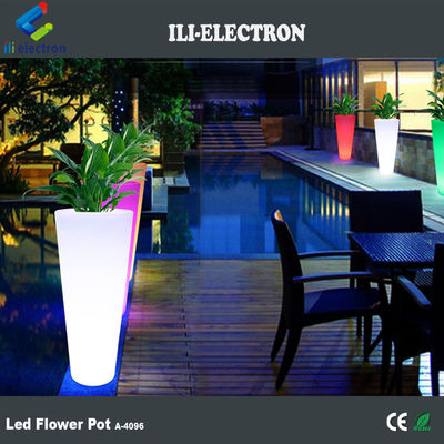 Điều khiển từ xa thay đổi màu sắc Led Flower Pot cho cửa hàng đồ uống