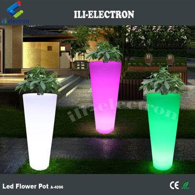 Điều khiển từ xa thay đổi màu sắc Led Flower Pot cho cửa hàng đồ uống