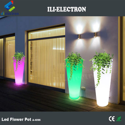 Điều khiển từ xa thay đổi màu sắc Led Flower Pot cho cửa hàng đồ uống