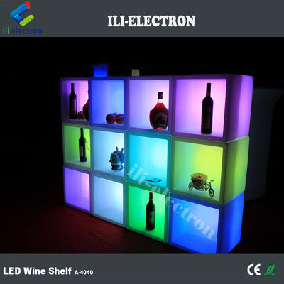 Chất xả nước có thể sạc lại bằng nhựa LED Quad Quad Ice Bucket cho quán rượu