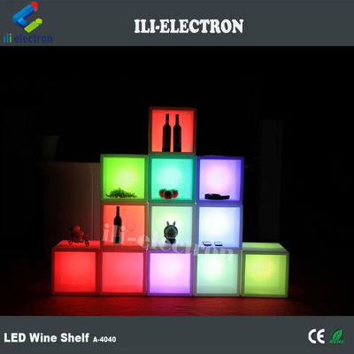 Chất xả nước có thể sạc lại bằng nhựa LED Quad Quad Ice Bucket cho quán rượu