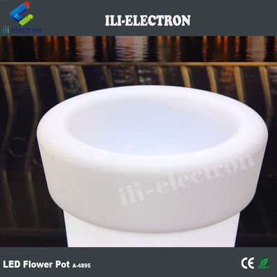 Cốc hoa cao tròn chiếu sáng LED nhựa / máy trồng hoa