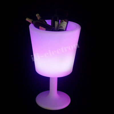 Không dây nhựa LED đá xô Cup hình dạng 16 màu sắc thay đổi cho rượu sâm panh