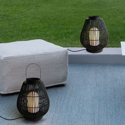 IP44 Đèn vườn rattan chống nước cho sàn cảnh quan ngoài trời
