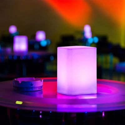 RGB đổi màu ngoài trời đèn LED hình khối ánh sáng sạc USB điều khiển bằng điều khiển từ xa