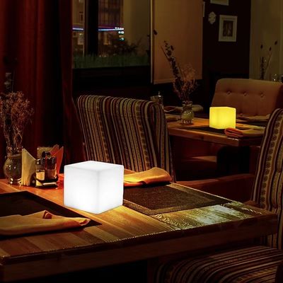 RGB đổi màu ngoài trời đèn LED hình khối ánh sáng sạc USB điều khiển bằng điều khiển từ xa