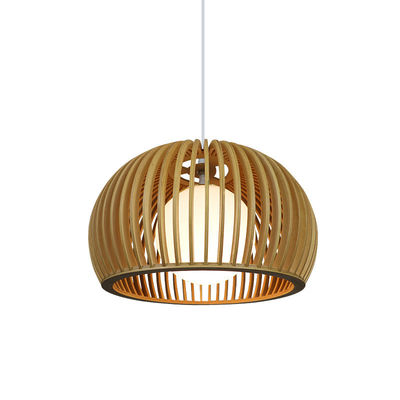 Chiếc đèn chùm gỗ rắn hiện đại, Đèn Rattan Pendant cho phòng khách nhà hàng