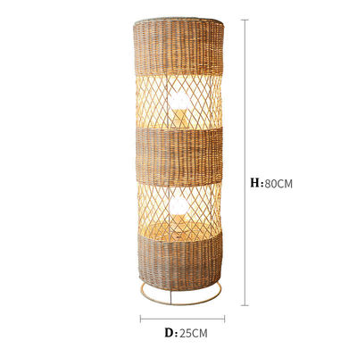 Đèn sàn rattan Led làm bằng tay Để trang trí phòng khách