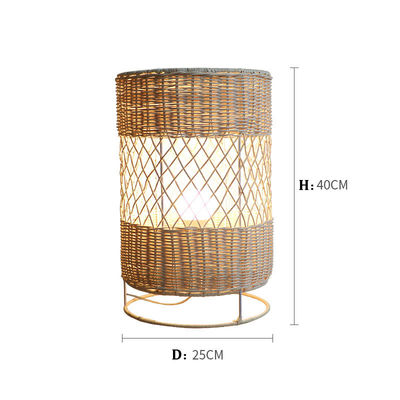 Đèn sàn rattan Led làm bằng tay Để trang trí phòng khách