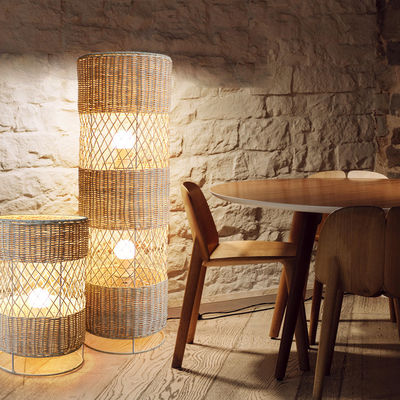 Đèn sàn rattan Led làm bằng tay Để trang trí phòng khách