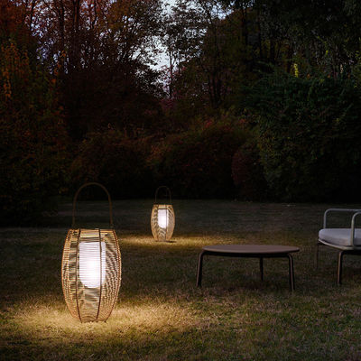IP65 Rattan Woven Solar Lights, 3500K Rattan năng lượng mặt trời Garden Lantern