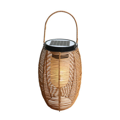 IP65 Rattan Woven Solar Lights, 3500K Rattan năng lượng mặt trời Garden Lantern