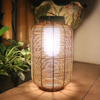 Trang trí đèn mặt trời rattan dệt, ngoài trời đèn rattan cho bầu không khí biệt thự