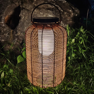 Trang trí đèn mặt trời rattan dệt, ngoài trời đèn rattan cho bầu không khí biệt thự