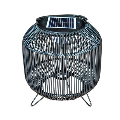 Đèn mặt trời rattan được dệt tùy chỉnh Đèn mặt trời di động 3500K IP65 chống nước