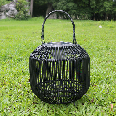 Đèn mặt trời rattan được dệt tùy chỉnh Đèn mặt trời di động 3500K IP65 chống nước