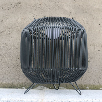 Đèn mặt trời rattan được dệt tùy chỉnh Đèn mặt trời di động 3500K IP65 chống nước