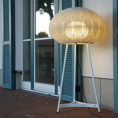 Đèn sàn rattan ngoài trời hiện đại IP44 chống nước Cho trang trí khách sạn
