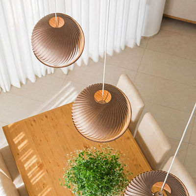 đèn lồng phòng khách Nordic sáng tạo làm bằng tay đèn tre tre