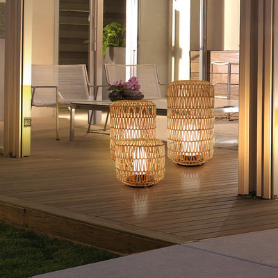 Cỏ ngoài trời Rattan Garden Lanterns IP44 chống nước cho khách sạn