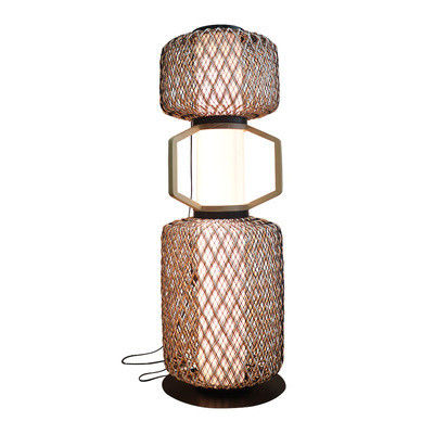 Đèn đứng rattan trang trí 3500K CCT Cho khách sạn dân cư