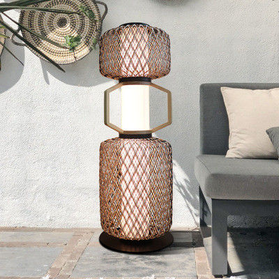 Đèn đứng rattan trang trí 3500K CCT Cho khách sạn dân cư