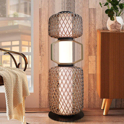Đèn đứng rattan trang trí 3500K CCT Cho khách sạn dân cư