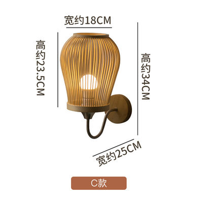Thiết kế nghệ thuật sáng tạo rattan tường ánh sáng bóng cho hành lang lối đi
