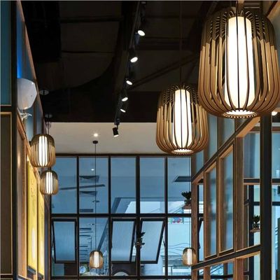 Nodic Rattan Pendant Light Chandelier Switch Control Cho trang trí nhà