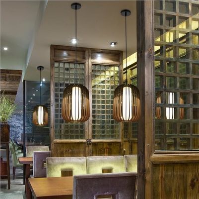 Nodic Rattan Pendant Light Chandelier Switch Control Cho trang trí nhà
