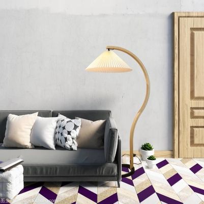 Creative Pleated Rattan Standing Lamp cho phòng ngủ phòng khách
