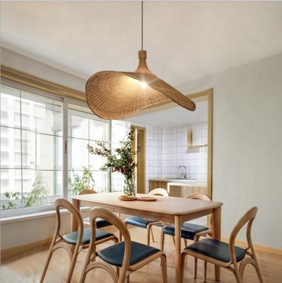 Chiếc mũ hình ánh sáng chùm đèn trang trí đèn treo rattan cho câu lạc bộ cửa hàng