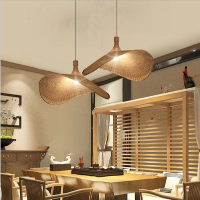 Chiếc mũ hình ánh sáng chùm đèn trang trí đèn treo rattan cho câu lạc bộ cửa hàng