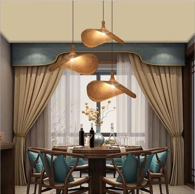 Chiếc mũ hình ánh sáng chùm đèn trang trí đèn treo rattan cho câu lạc bộ cửa hàng