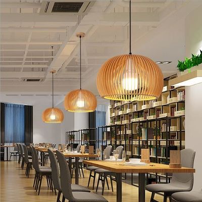 Chuỗi chim Rattan Pendant Đèn đèn 3500K Đen ấm cho quán bar