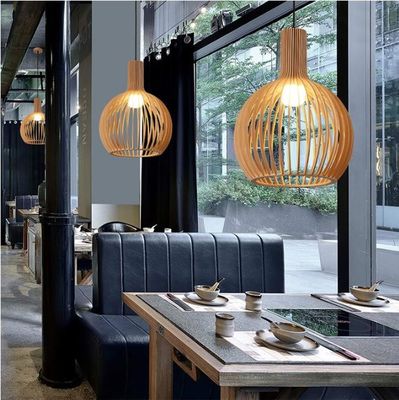 Chuỗi chim Rattan Pendant Đèn đèn 3500K Đen ấm cho quán bar