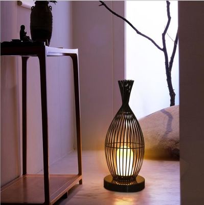 Đèn sàn rattan chống nước cho ban công ngoài trời