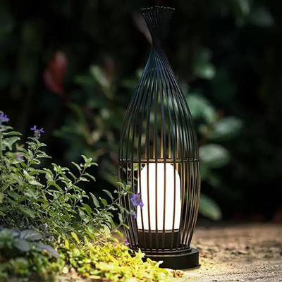 Đèn sàn rattan chống nước cho ban công ngoài trời