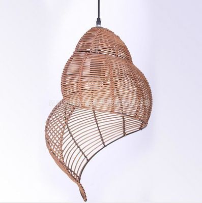 Đông Nam Á thiết kế ốc vuông rattan đèn chùm đèn treo