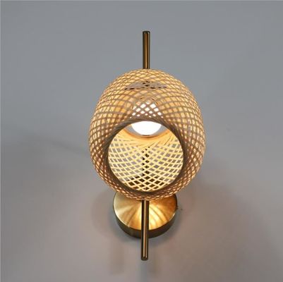 đèn tường dệt trei sang trọng - đèn hành lang dệt trei - đèn rattan treo