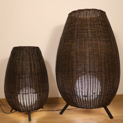 35cm/45cm/78cm/128cm chiều cao đèn đứng nghệ thuật đèn sàn rattan wicker