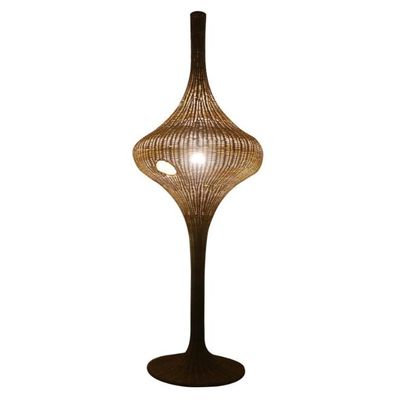 Đèn sàn Rattan Standing hiện đại E27 Base For Living Room Hotel