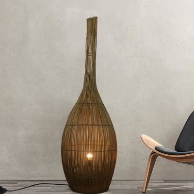 Đèn sàn rattan nghệ thuật 3500K Đèn cho phòng khách sạn Club