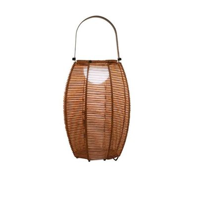 Đèn sàn bóng rattan ngoài trời năng lượng mặt trời IP65 chống nước