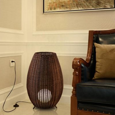 đèn đường hành lang ban công ngoài trời chống nước đèn cỏ Rattan đèn sàn LED