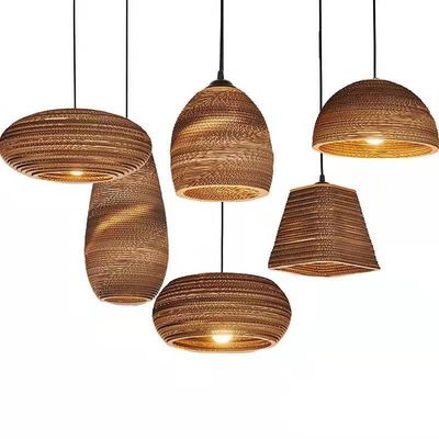 Máy làm bằng tay Wicker Rattan Pendant Chandelier 150 độ Beam Angle Switch Control